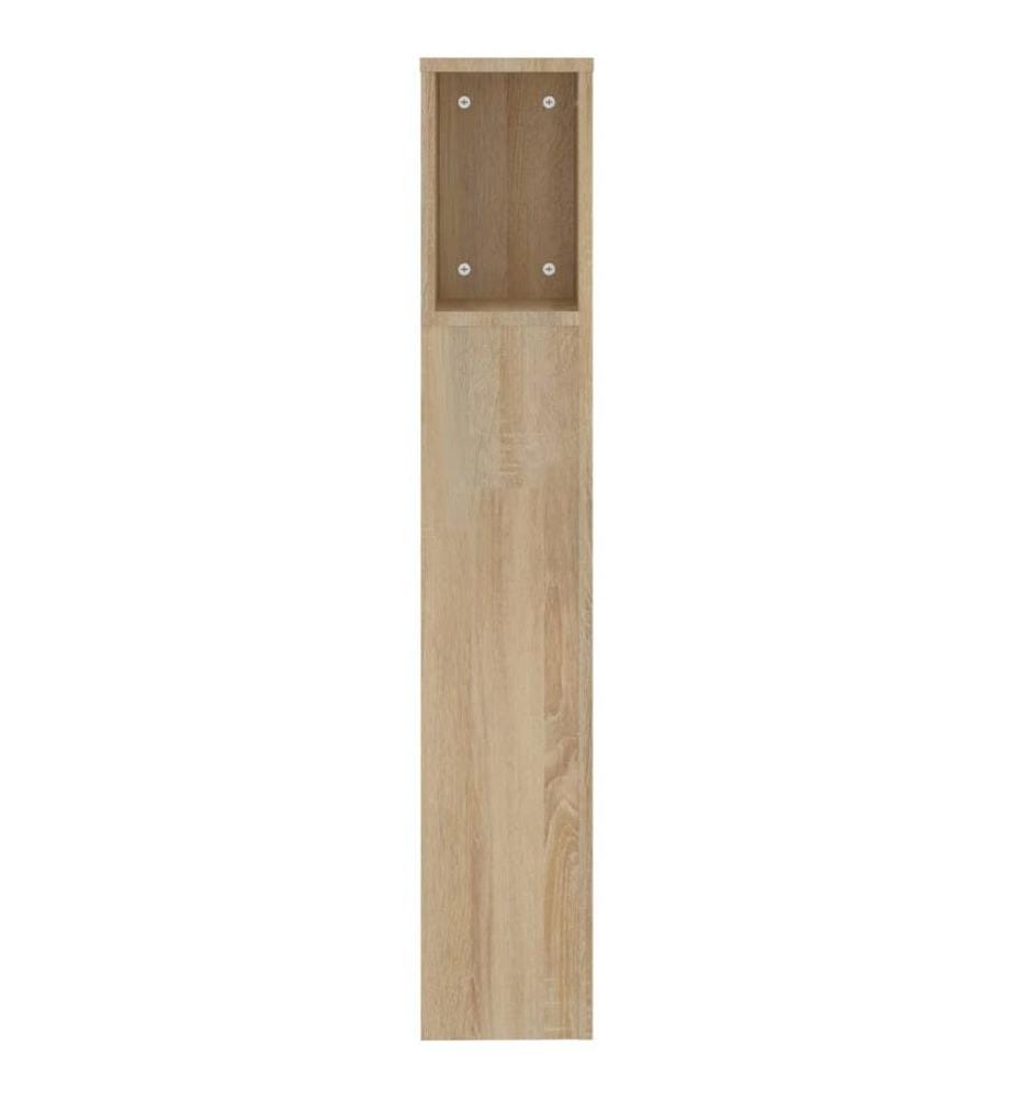 Kopfteil mit Ablagen Sonoma-Eiche 200x18,5x104,5 cm