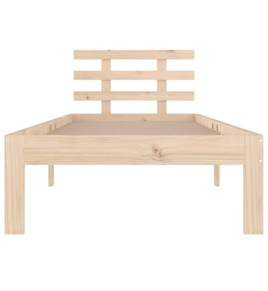 Cadre de lit sans matelas bois massif 90x200 cm
