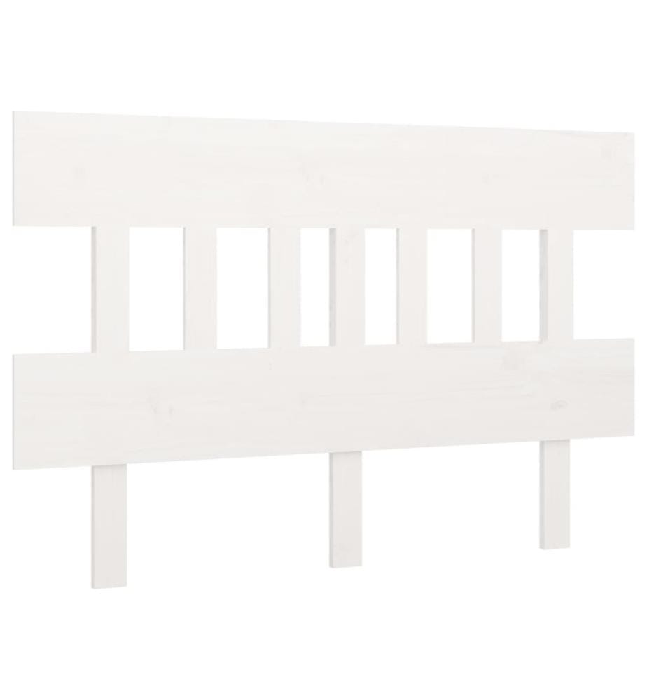 Tête de lit Blanc 183,5x3x81 cm Bois massif de pin