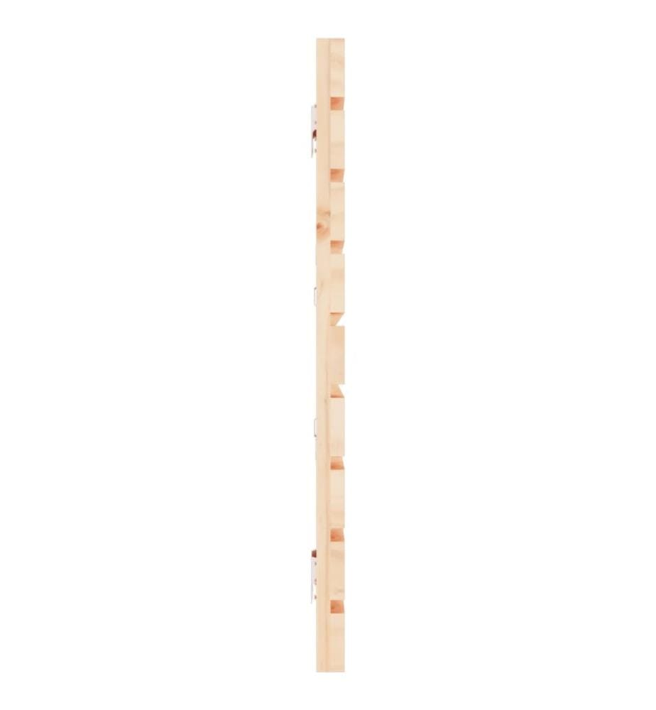 Tête de lit murale 206x3x63 cm Bois massif de pin