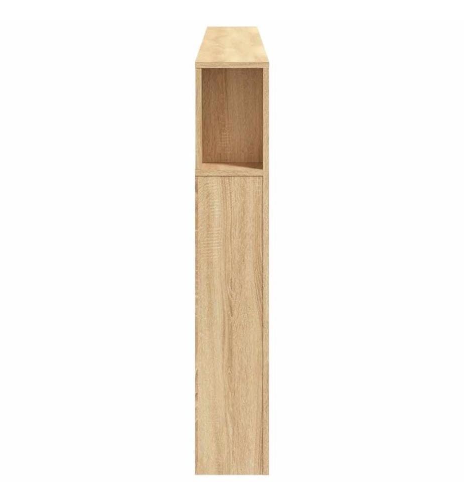 LED-Kopfteil Sonoma Eiche 200x18,5x103,5 cm Holzwerkstoff