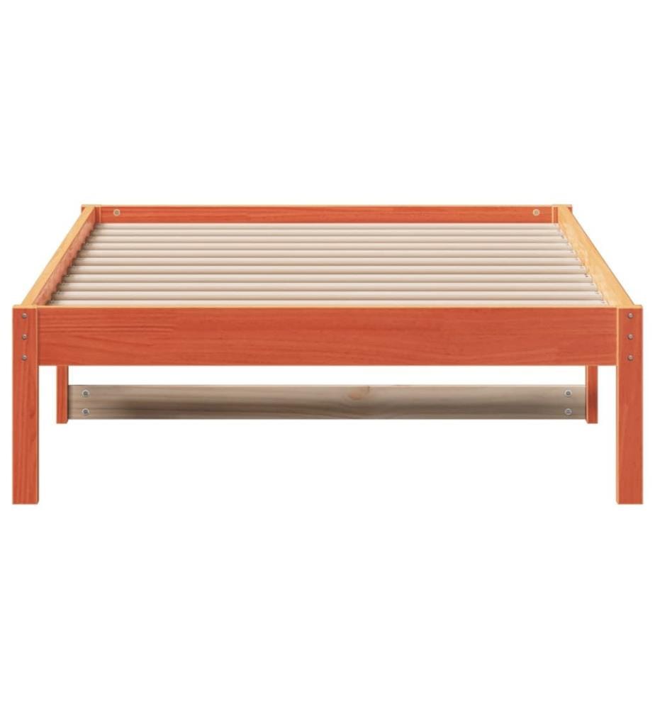 Lit de jour sans matelas cire marron 90x190 cm bois pin massif