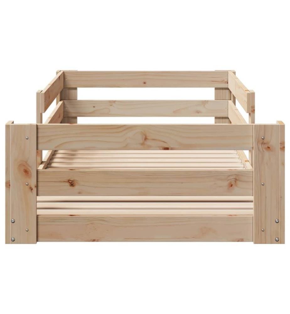 Cadre de lit sans matelas 90x190 cm bois de pin massif