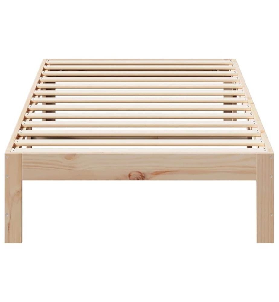 Cadre de lit sans matelas 80x200 cm bois massif de pin