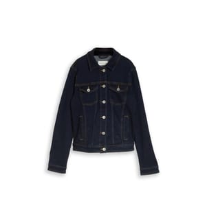 Giacca - Denim blu pulito e risciacquato
