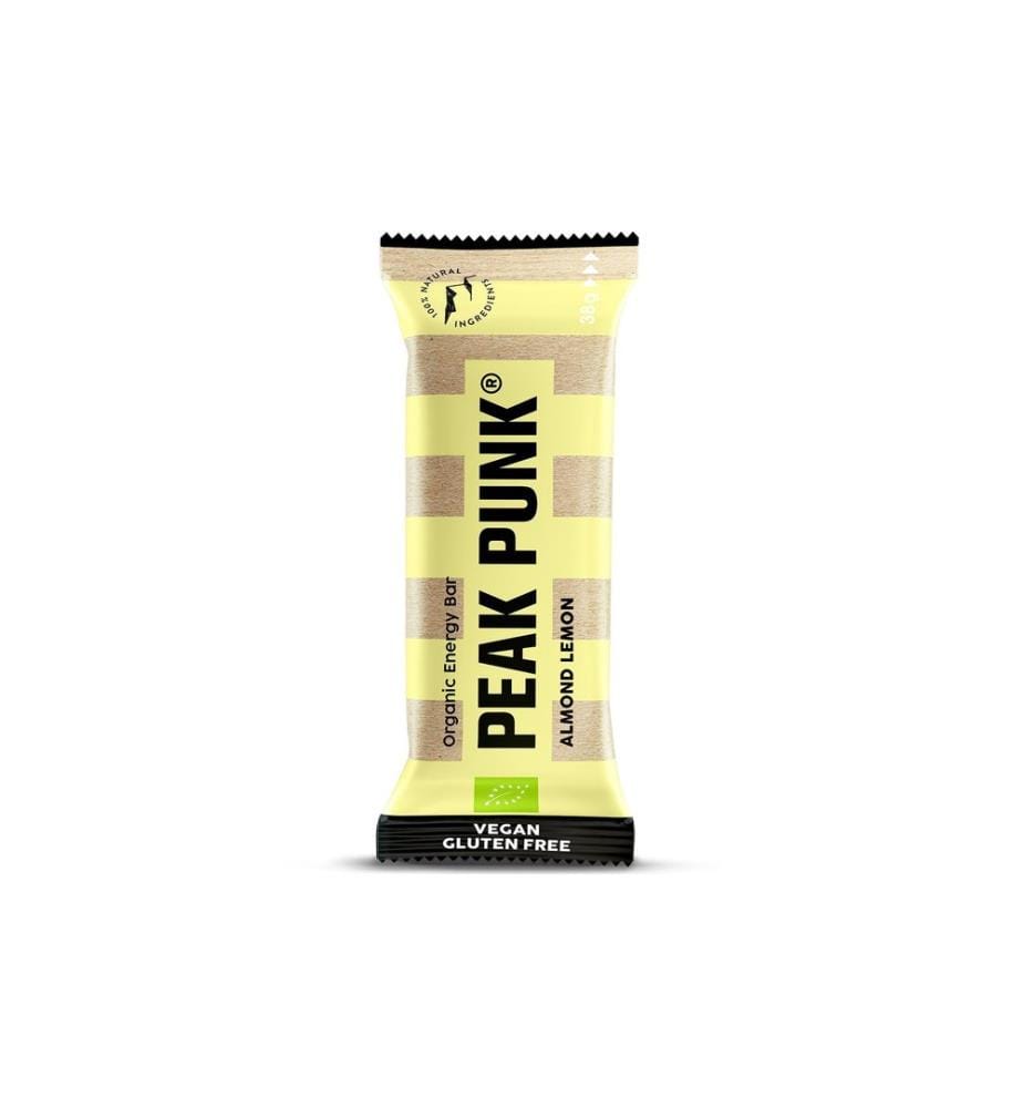 PEAK PUNK - Barre Bio Energy Bar – Almond Lemon 15 x 38 g