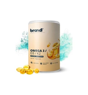 Brandl-Nutrition - Capsules Omega 3/D3/K2 100 g, 120 gélules