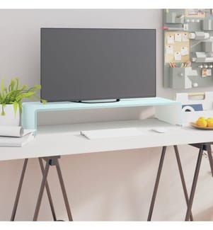 TV-Aufsatz/Monitorerhöhung Glas Grün 80x30x13 cm