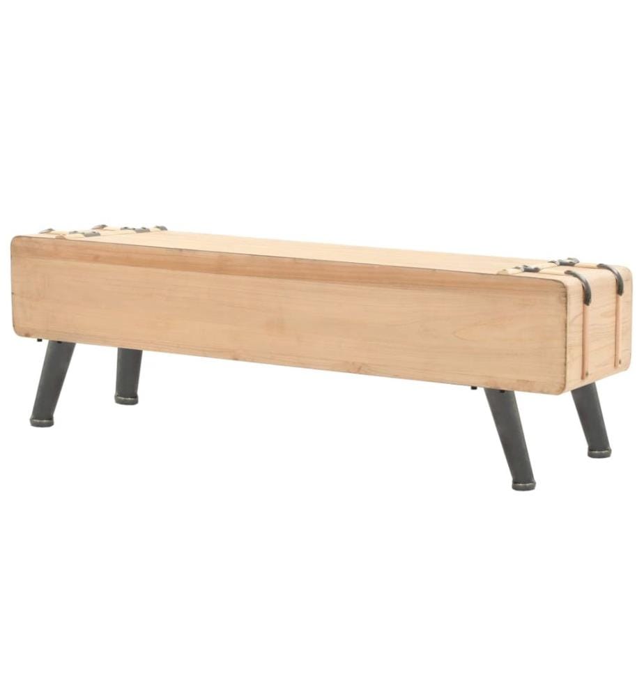 Meuble TV Bois de sapin massif 120x33x35 cm