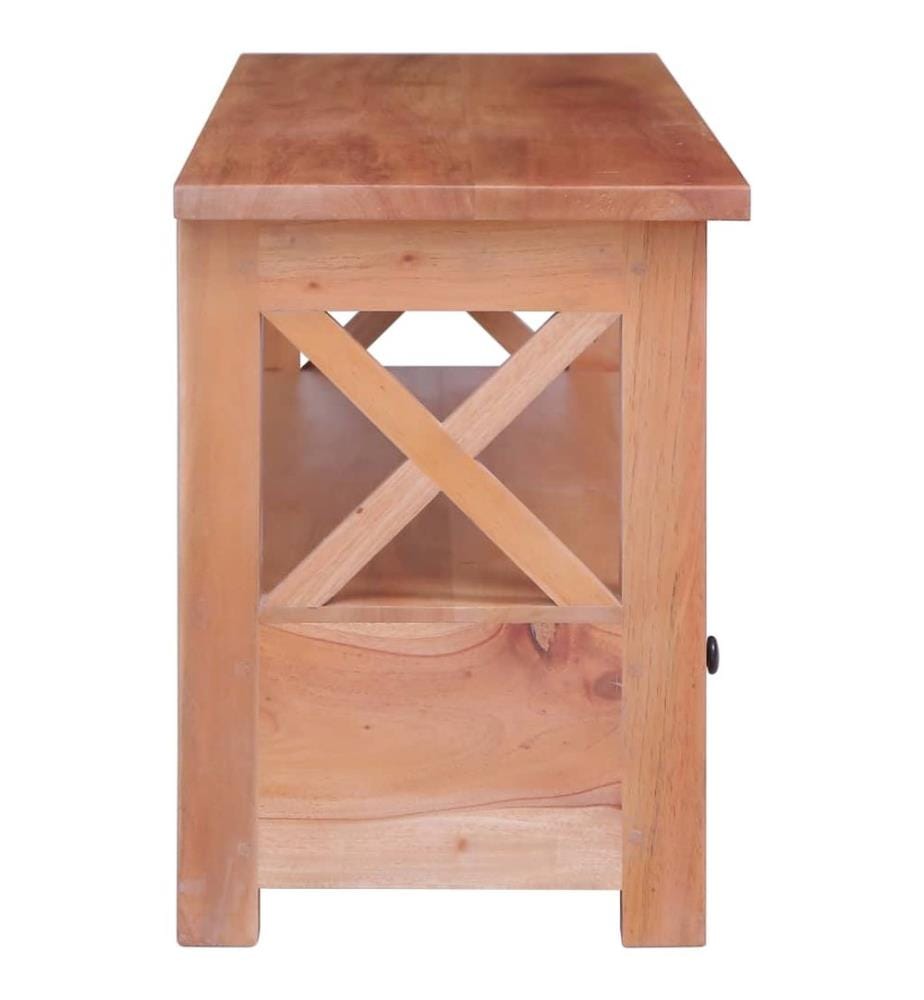 Meuble TV 120x30x40 cm Bois d'acajou massif