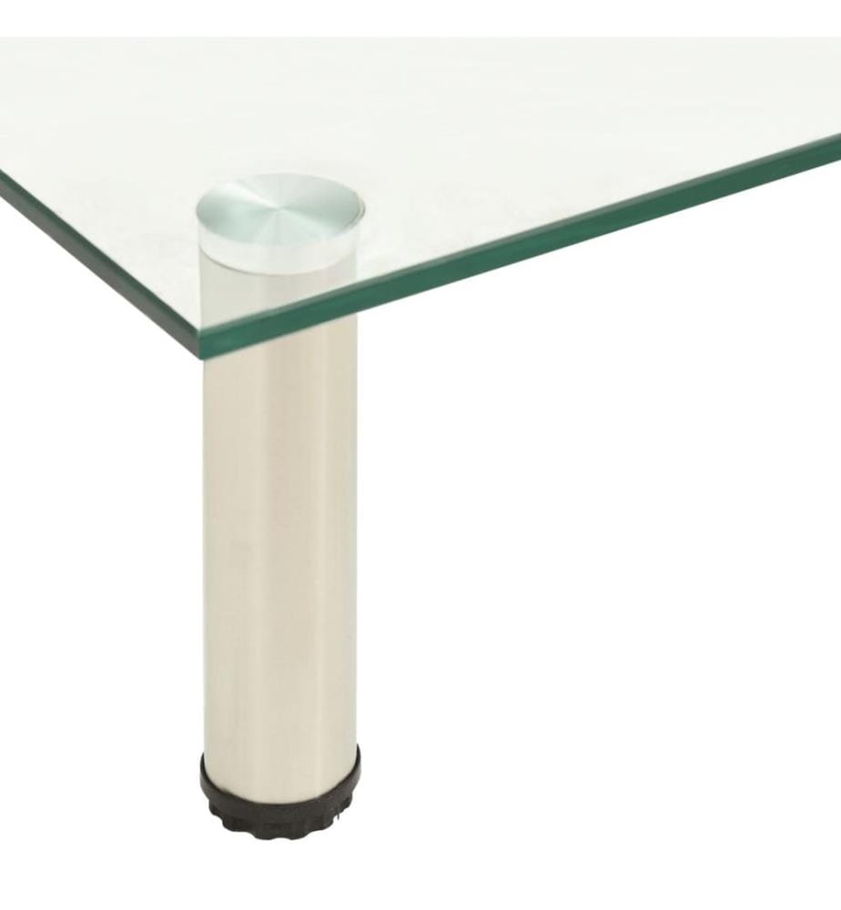 TV-Tisch 40x35x17 cm Transparentes Hartglas