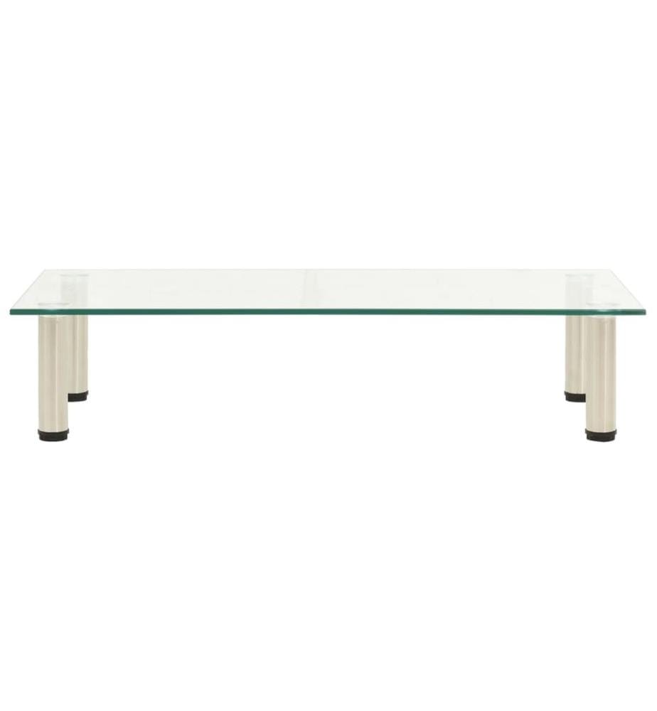 TV-Tisch 80x35x17 cm Transparentes Hartglas