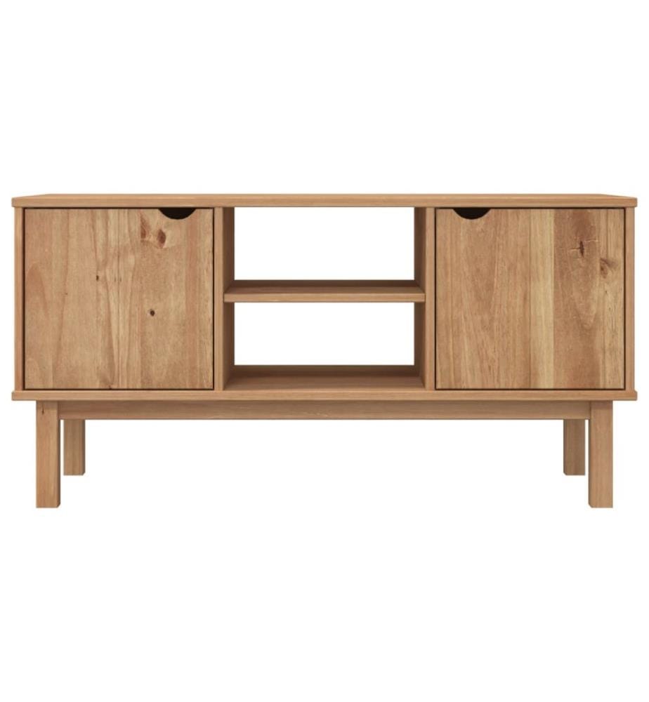 Meuble TV OTTA 113,5x43x57 cm Bois de pin massif
