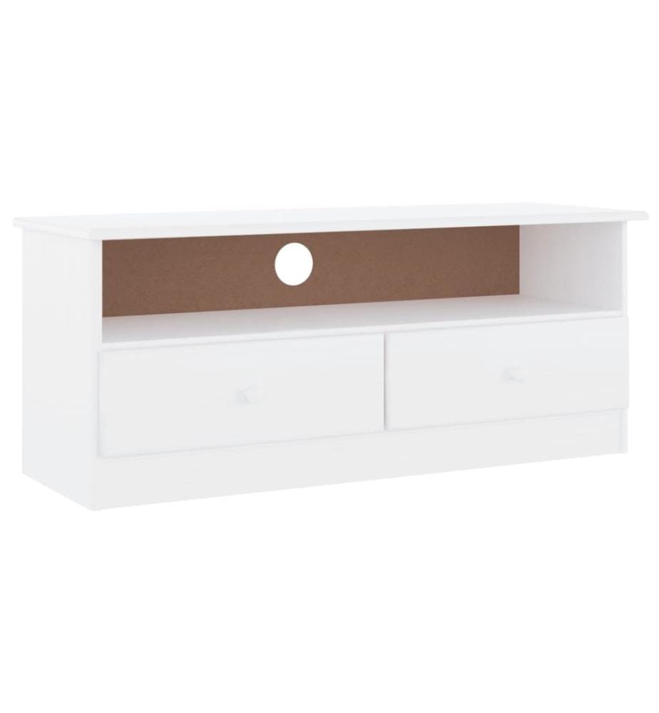 TV-Schrank mit Schubladen ALTA Weiss 100x35x41 cm Kiefernholz