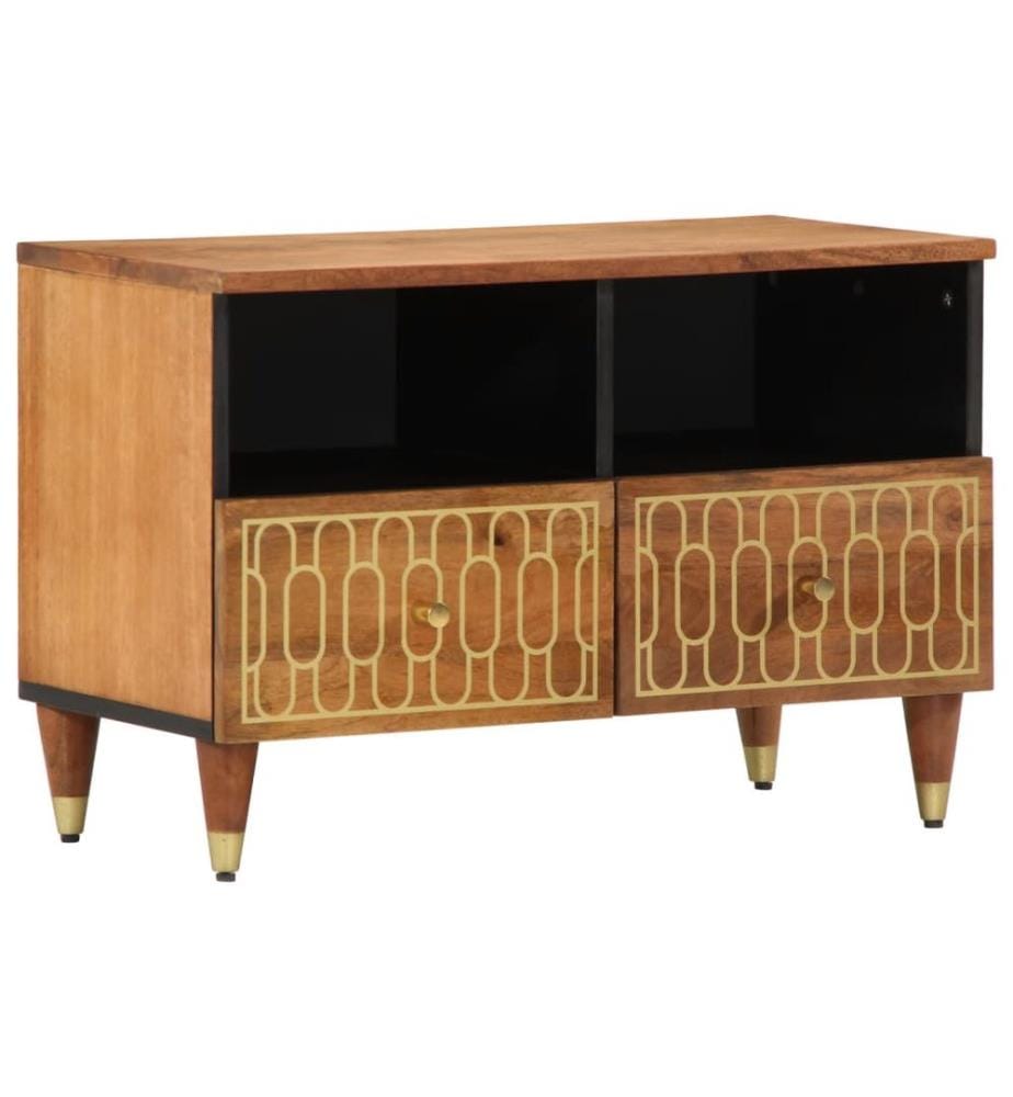 TV-Schrank 70x33x46 cm Massivholz Mango