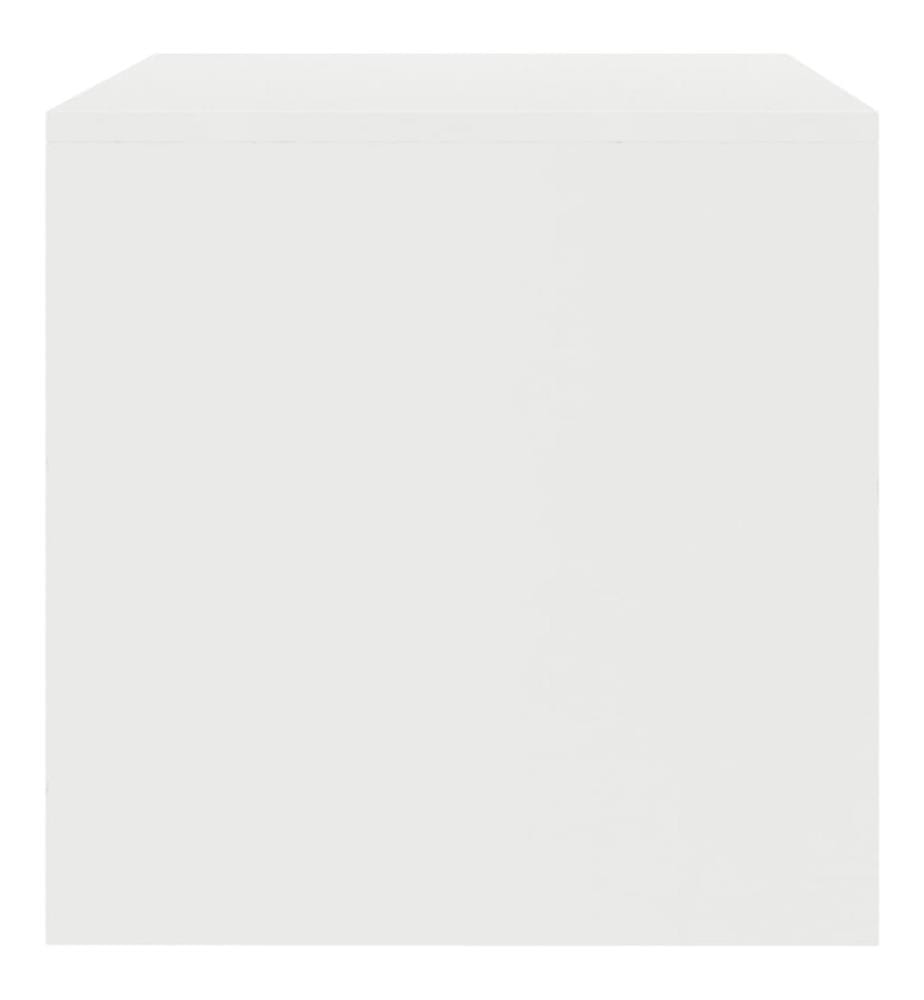 Meuble TV Blanc 100 x 40 x 40 cm Aggloméré