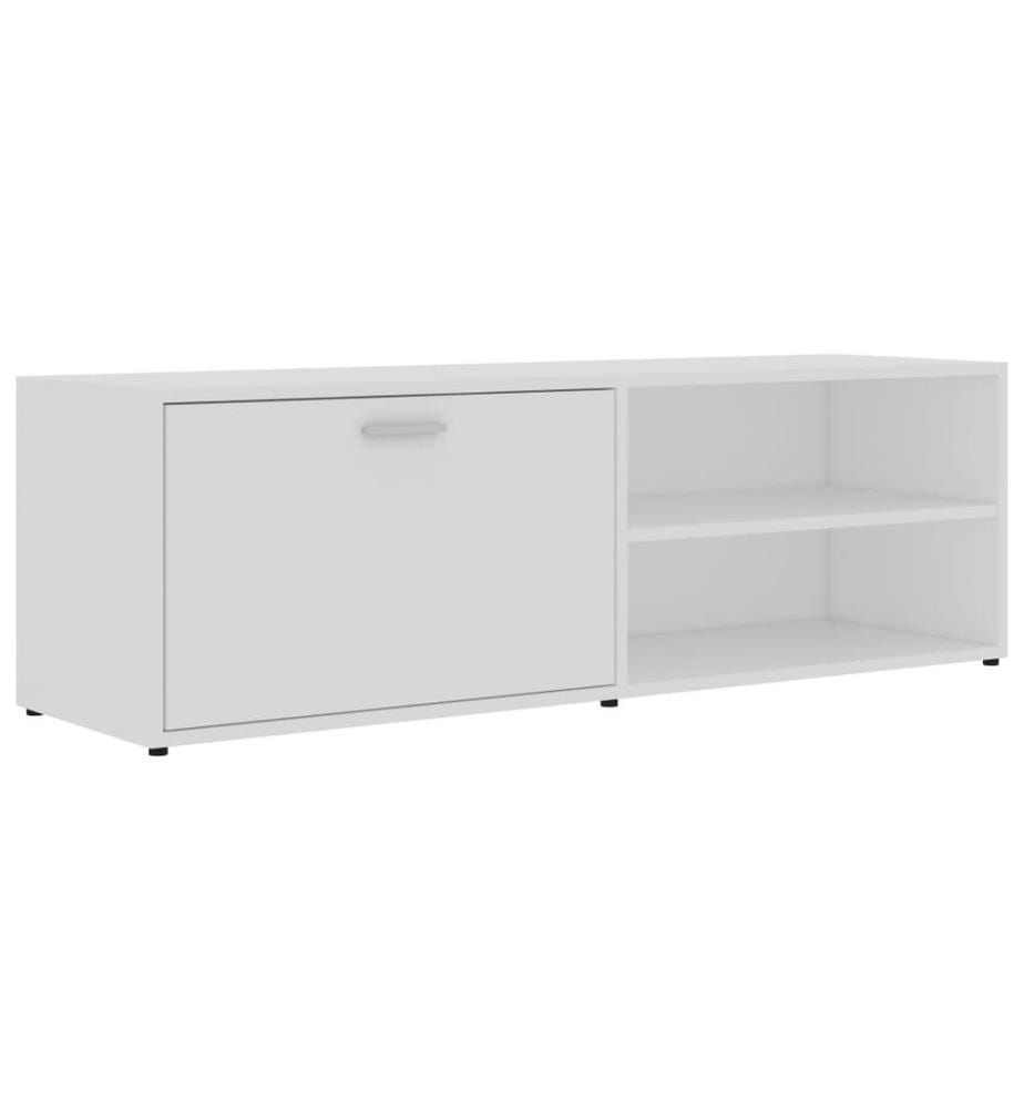 Meuble TV Blanc 120x34x37 cm Bois d'ingénierie
