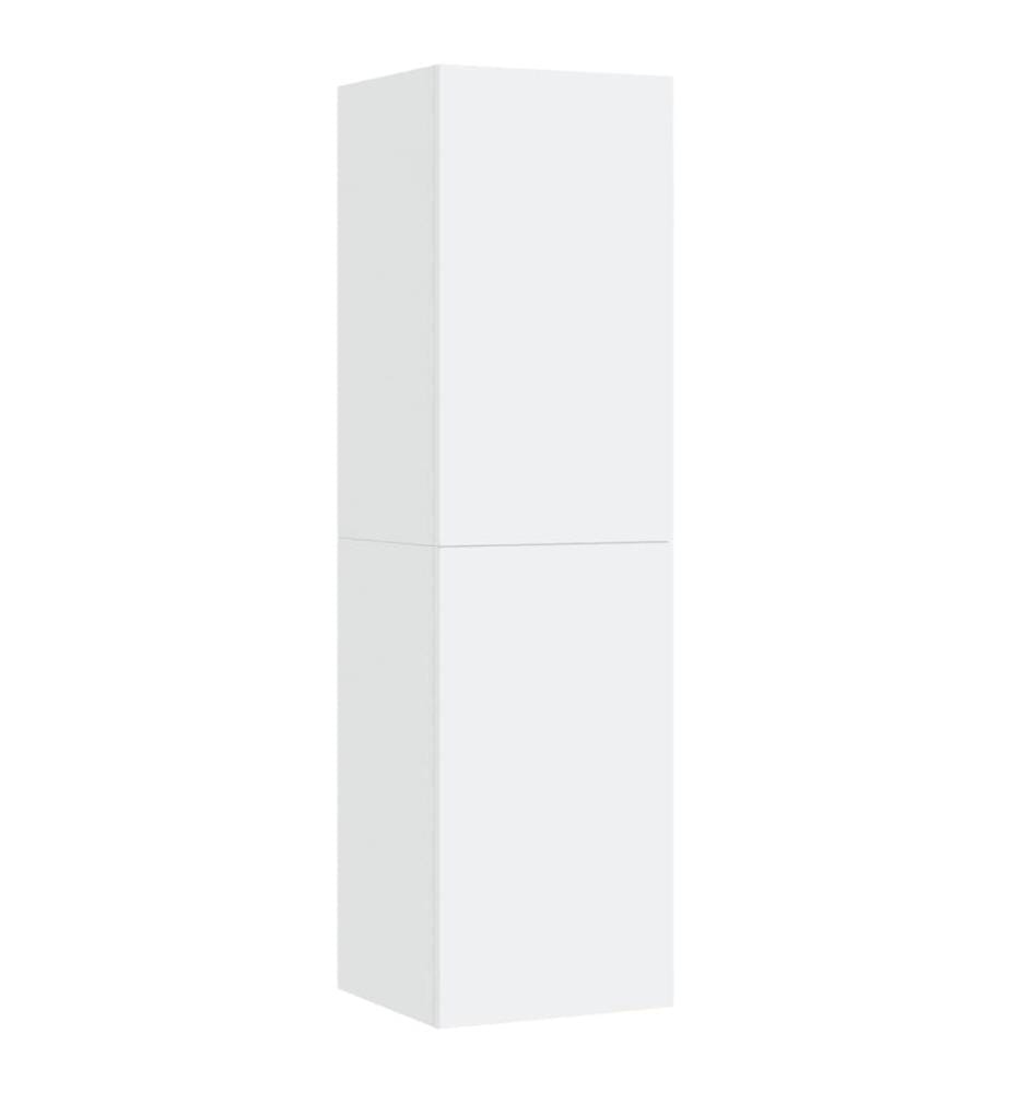Meuble TV Blanc 30,5x30x110 cm Bois d'ingénierie