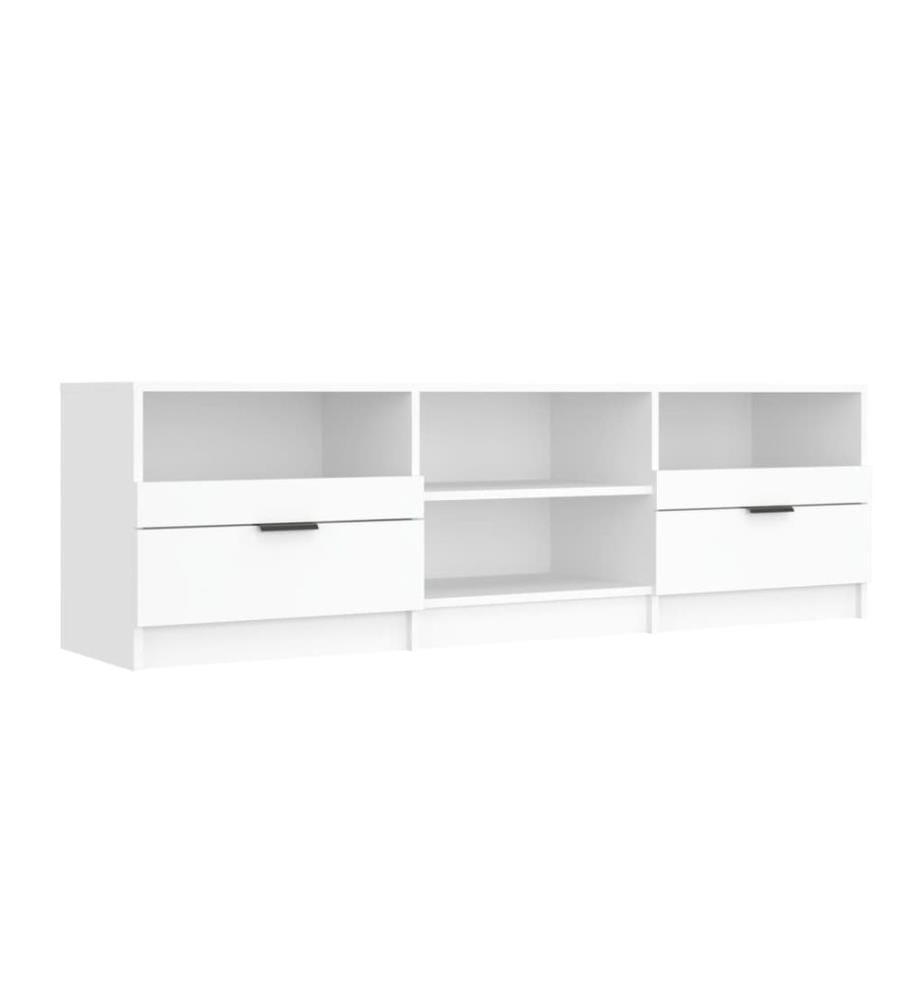 Meuble TV Blanc 150x33,5x45 cm Bois d'ingénierie