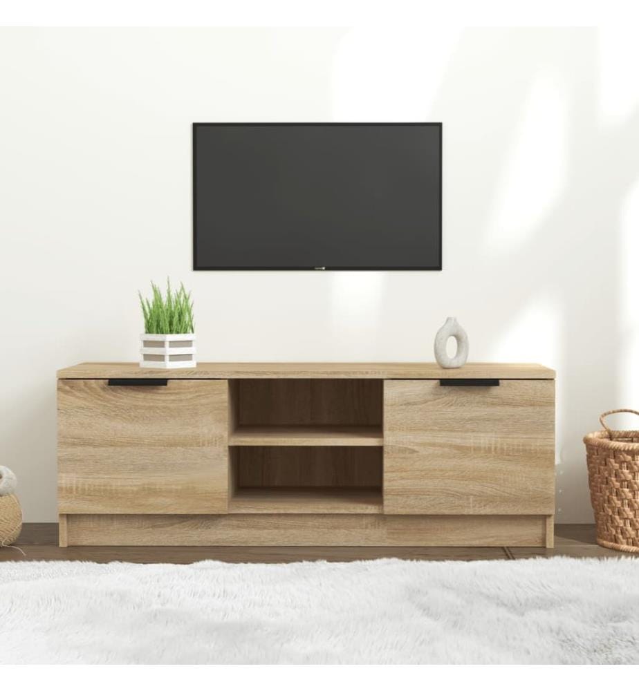 TV-Schrank Sonoma-Eiche 102x35x36,5 cm Holzwerkstoff