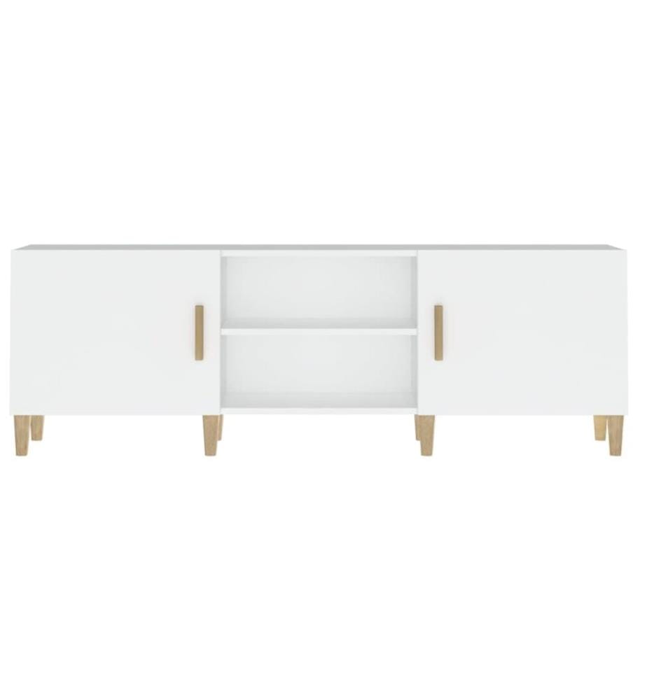 Meuble TV Blanc 150x30x50 cm Bois d'ingénierie