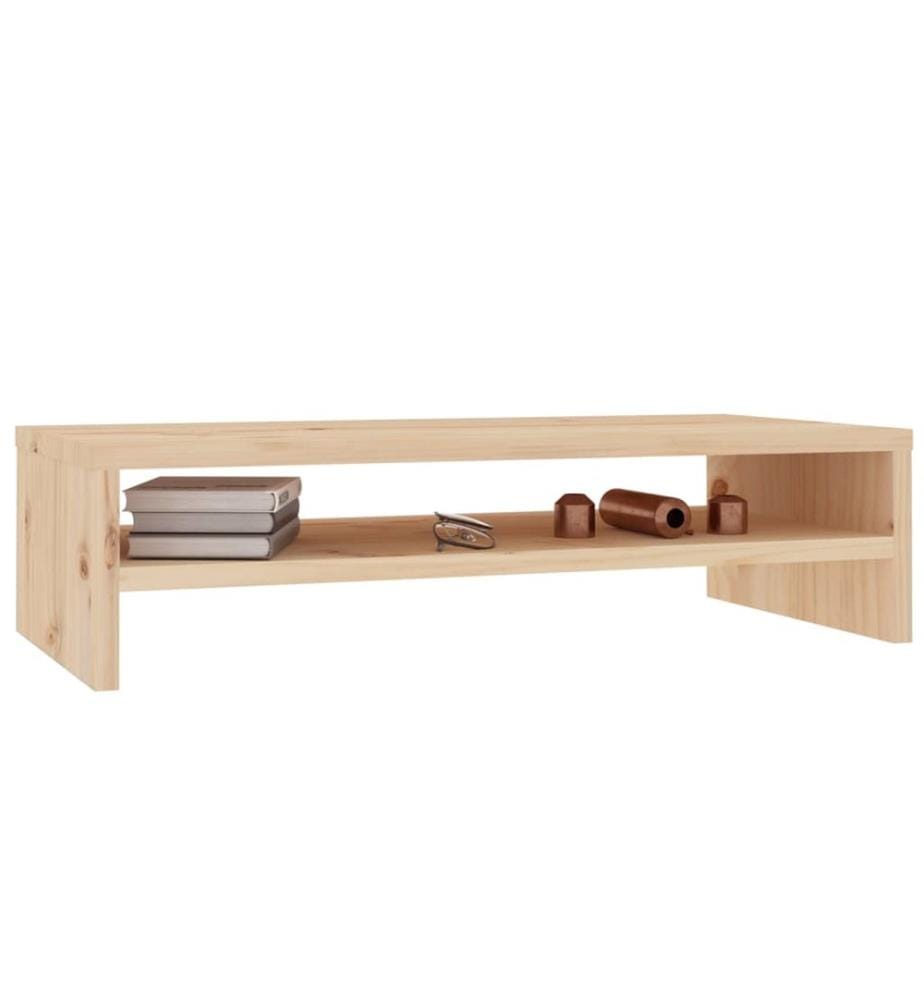 Support de moniteur 50x24x13 cm Bois de pin solide