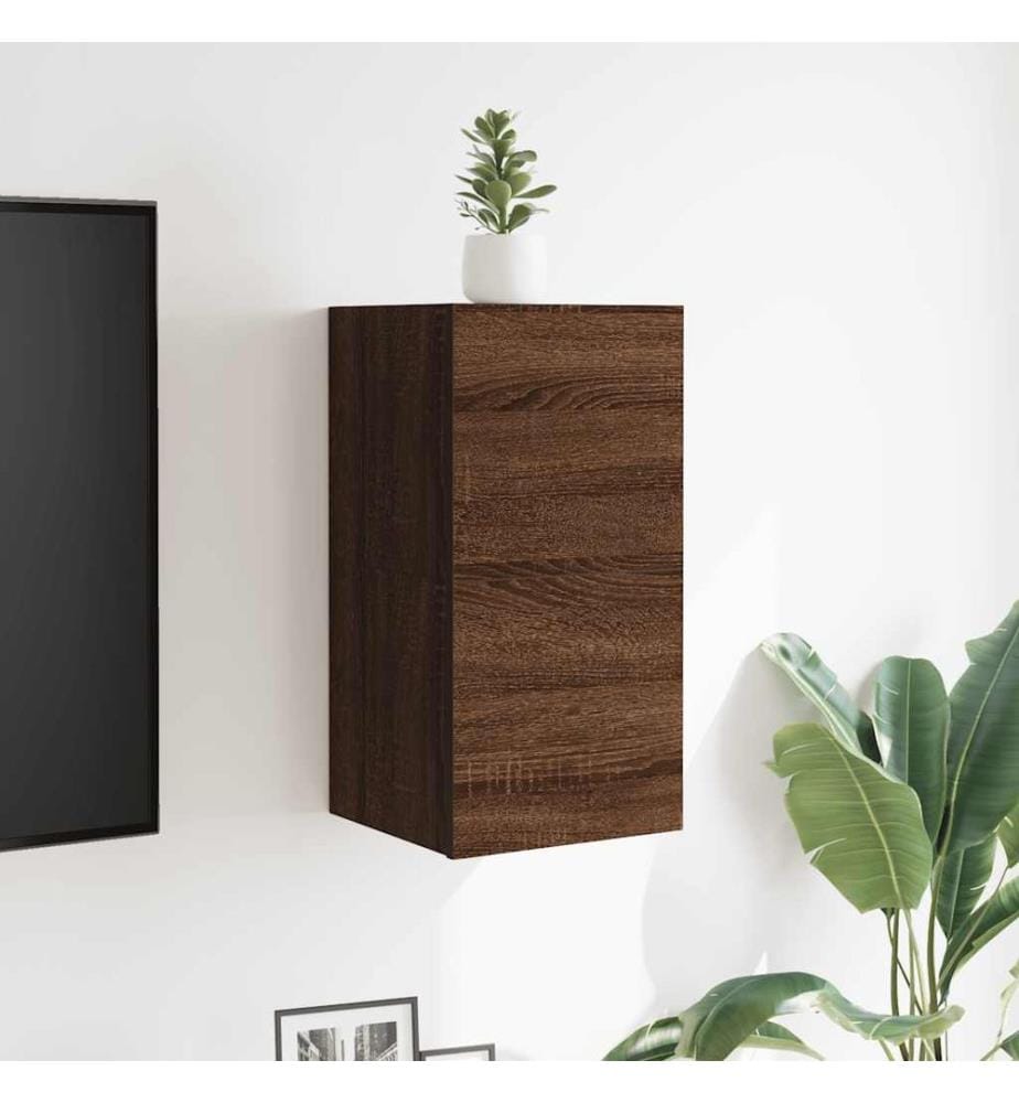 Meubles TV muraux 2 pcs Chêne marron 30,5x30x30 cm
