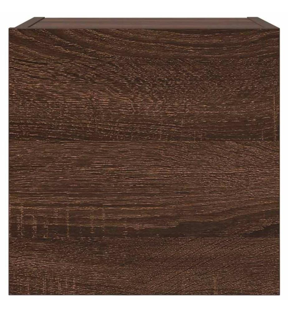 Meubles TV muraux 2 pcs Chêne marron 30,5x30x30 cm