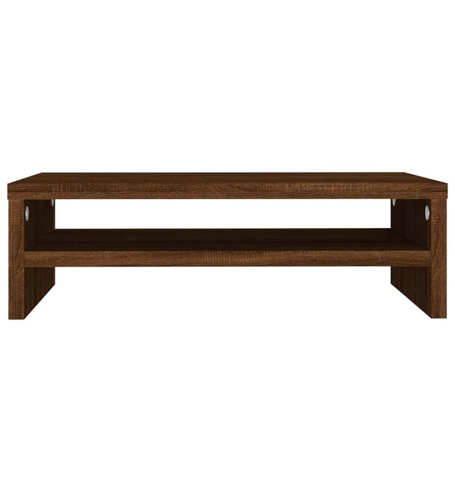 Support de moniteur Chêne marron 42x24x13 cm Bois d'ingénierie