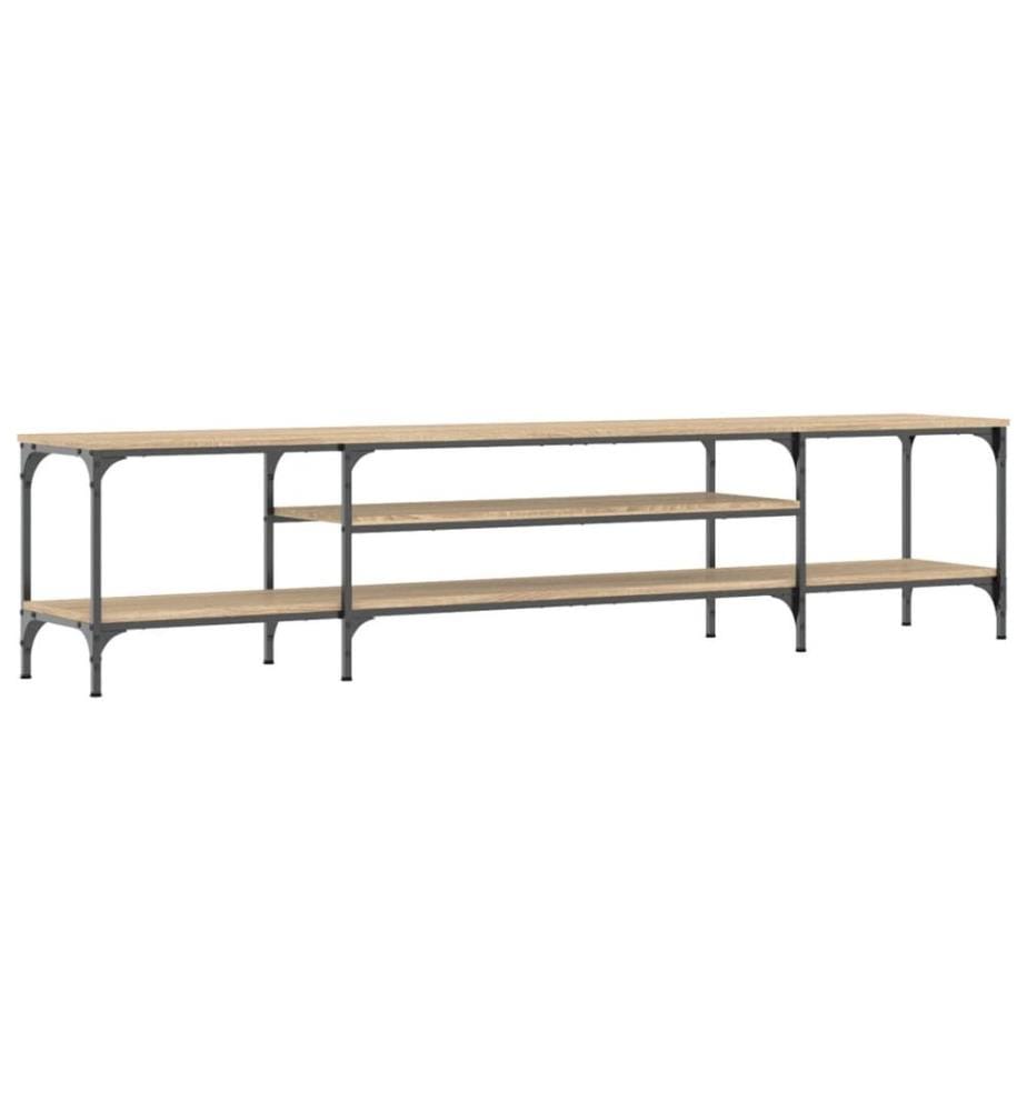 TV-Schrank Sonoma-Eiche 201x35x45 cm Holzwerkstoff & Eisen