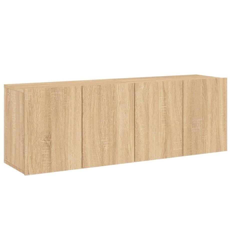 TV-Wandschränke 2 Stk. Sonoma-Eiche 60x30x41 cm