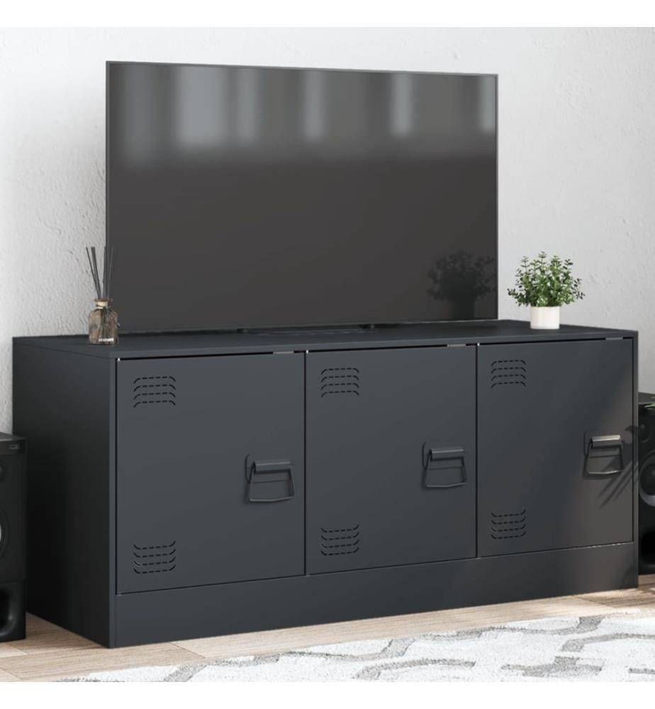 TV-Schrank Anthrazit 99x39x44 cm Stahl