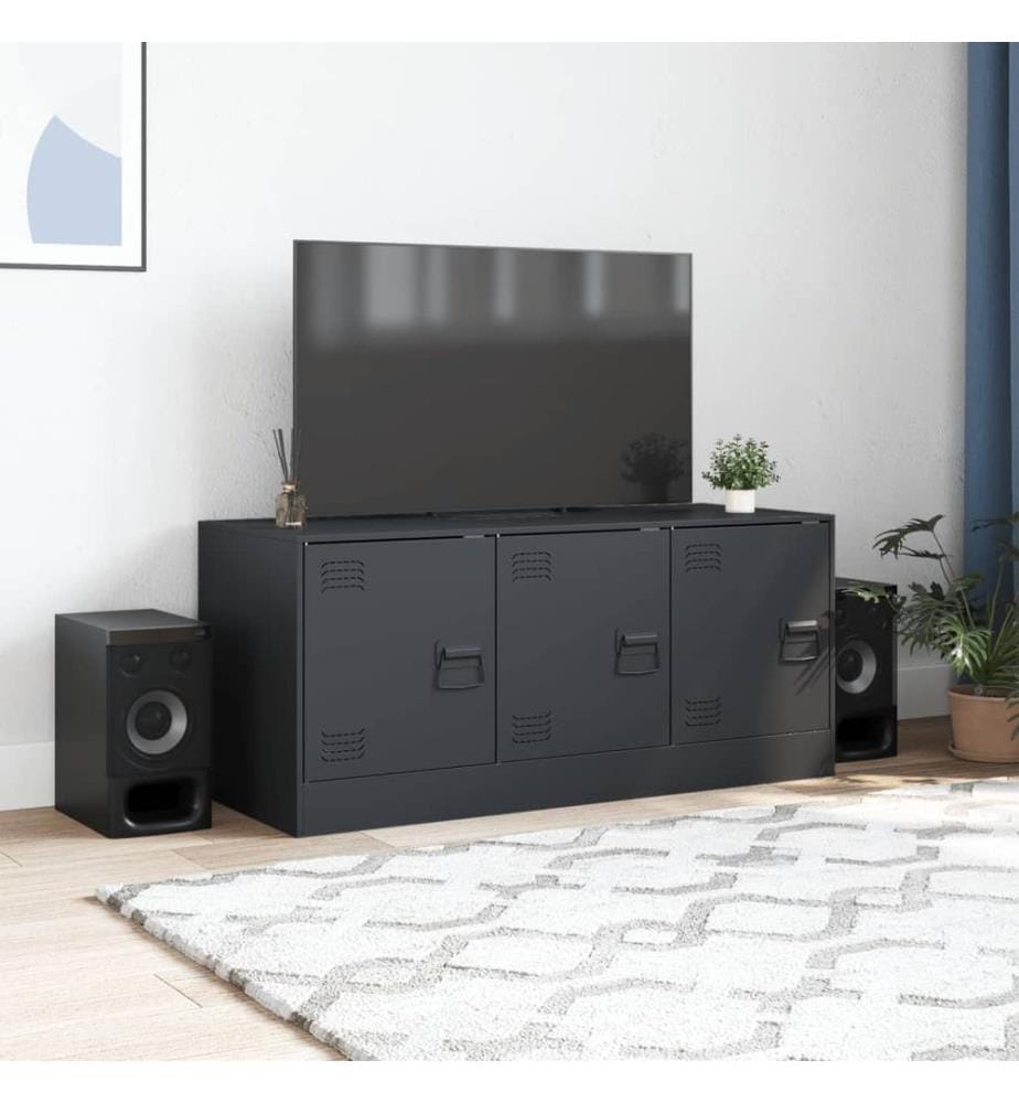 TV-Schrank Anthrazit 99x39x44 cm Stahl