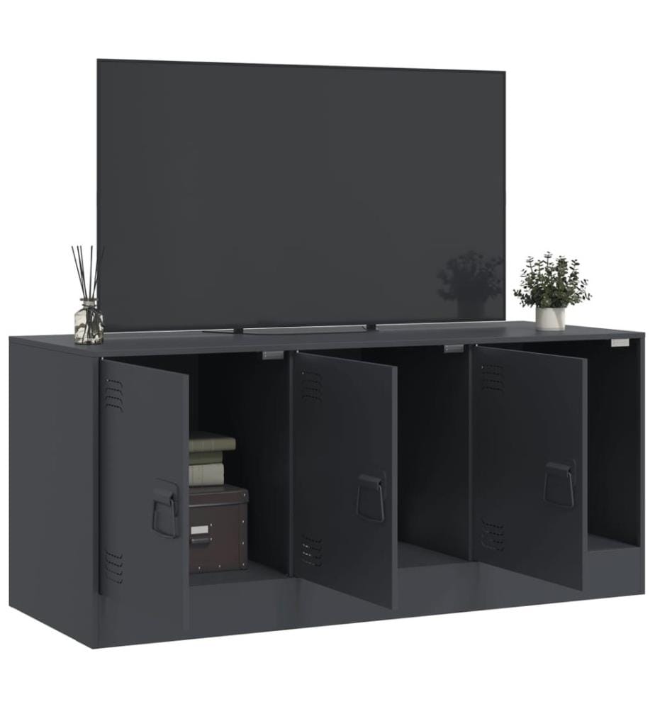 TV-Schrank Anthrazit 99x39x44 cm Stahl