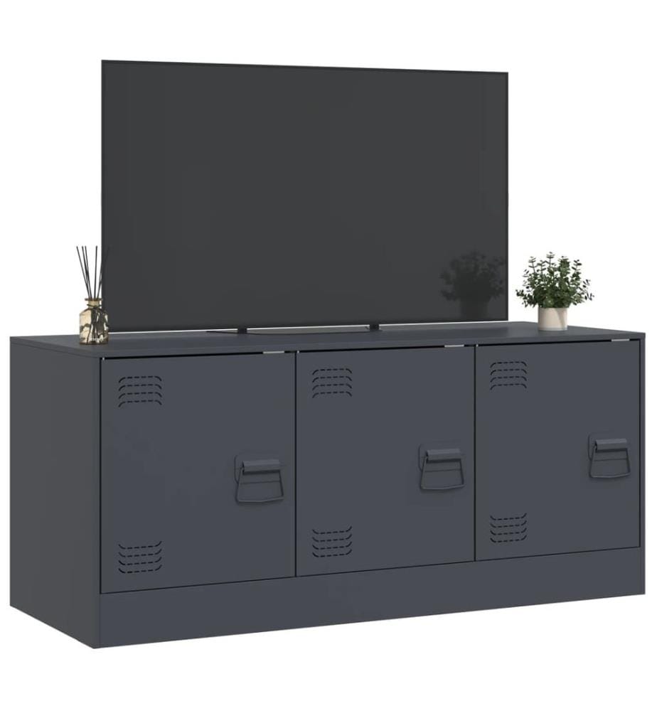 TV-Schrank Anthrazit 99x39x44 cm Stahl
