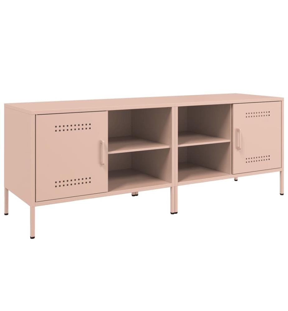 TV-Schränke 2 Stk. Rosa 68x39x50,5 cm Stahl