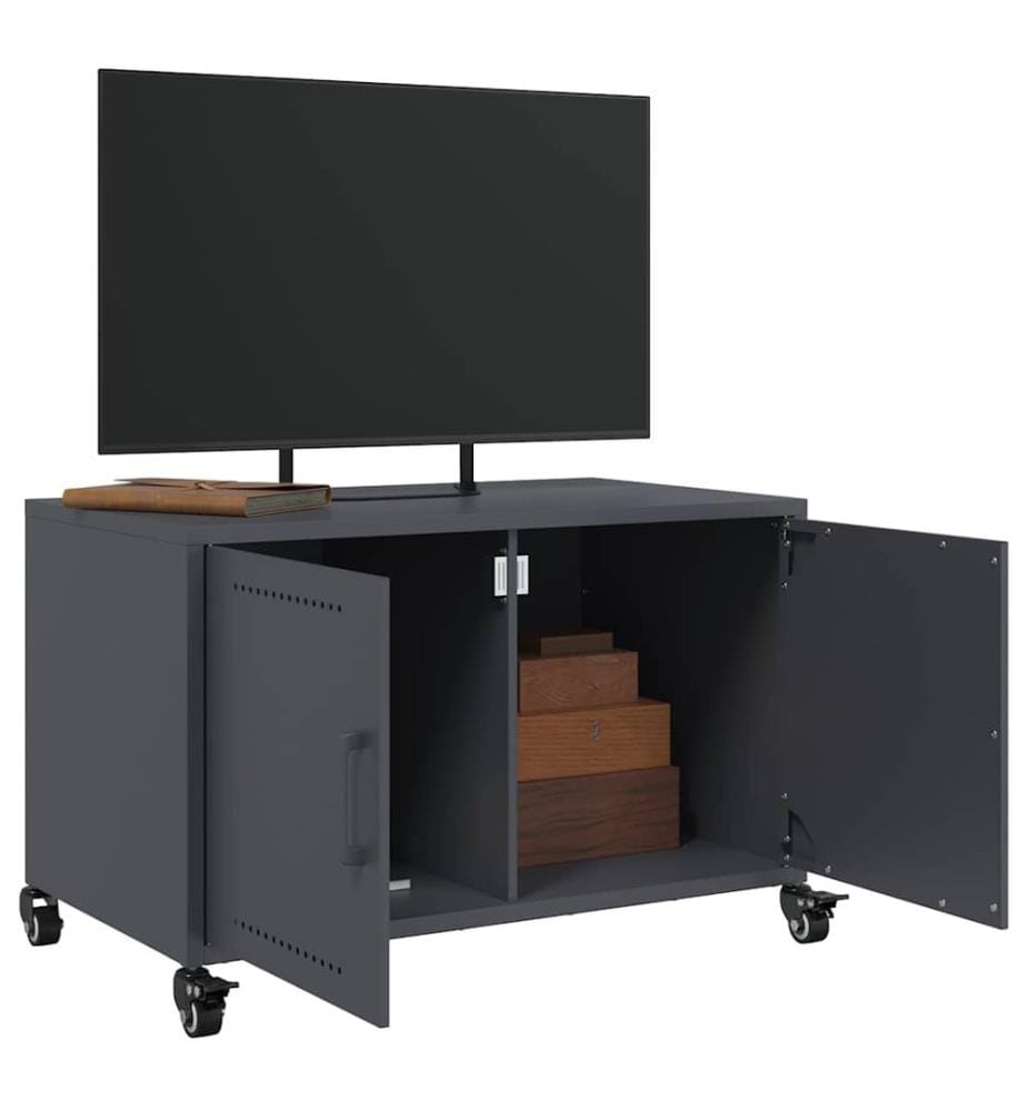 TV-Schrank Anthrazit 68x39x43,5 cm Stahl