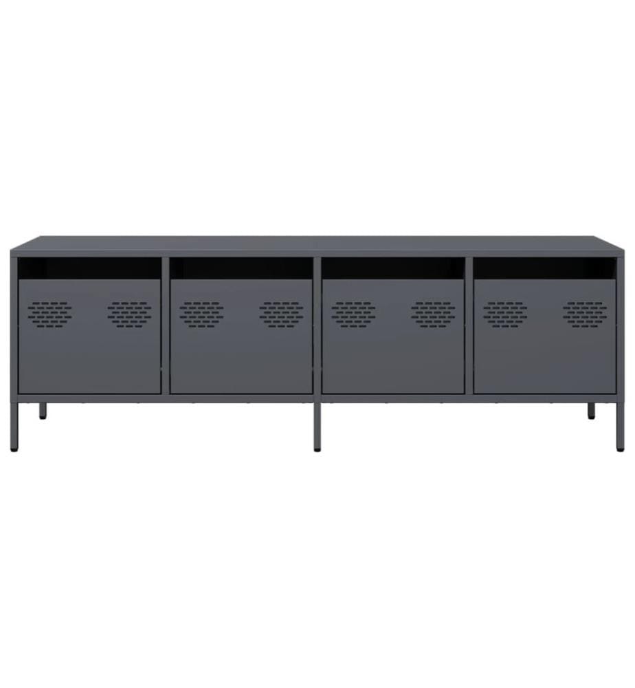 TV-Schrank Anthrazit 135x39x43,5 cm Kaltgewalzter Stahl