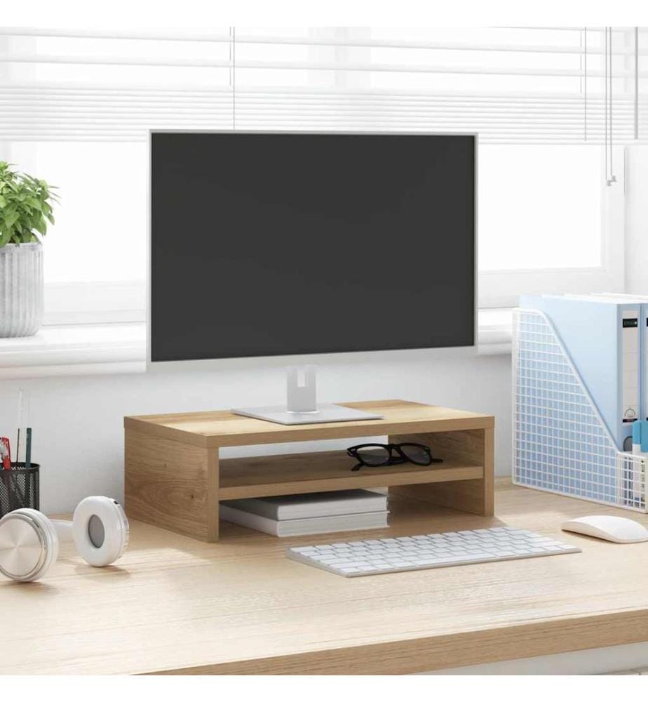 Monitorständer Artisan-Eiche 42x24x13 cm Holzwerkstoff