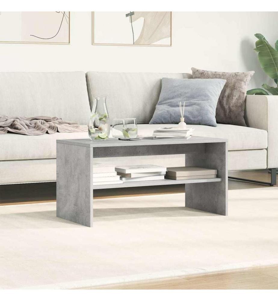 Meuble TV Gris cement 80 x 40 x 40 cm Aggloméré
