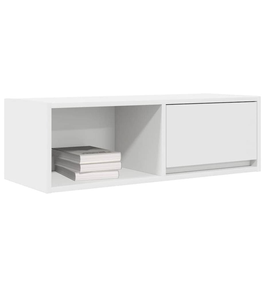 Meubles TV 2 pcs blanc 80x31x25,5 cm bois d'ingénierie