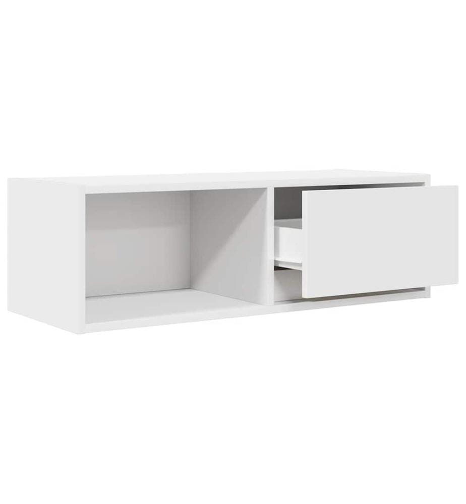 Meubles TV 2 pcs blanc 80x31x25,5 cm bois d'ingénierie