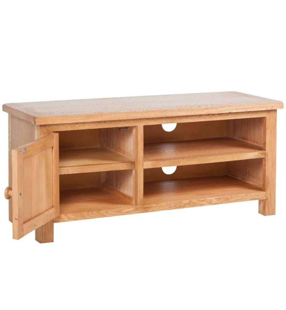 TV-Schrank 103x36x46 cm Massivholz Eiche