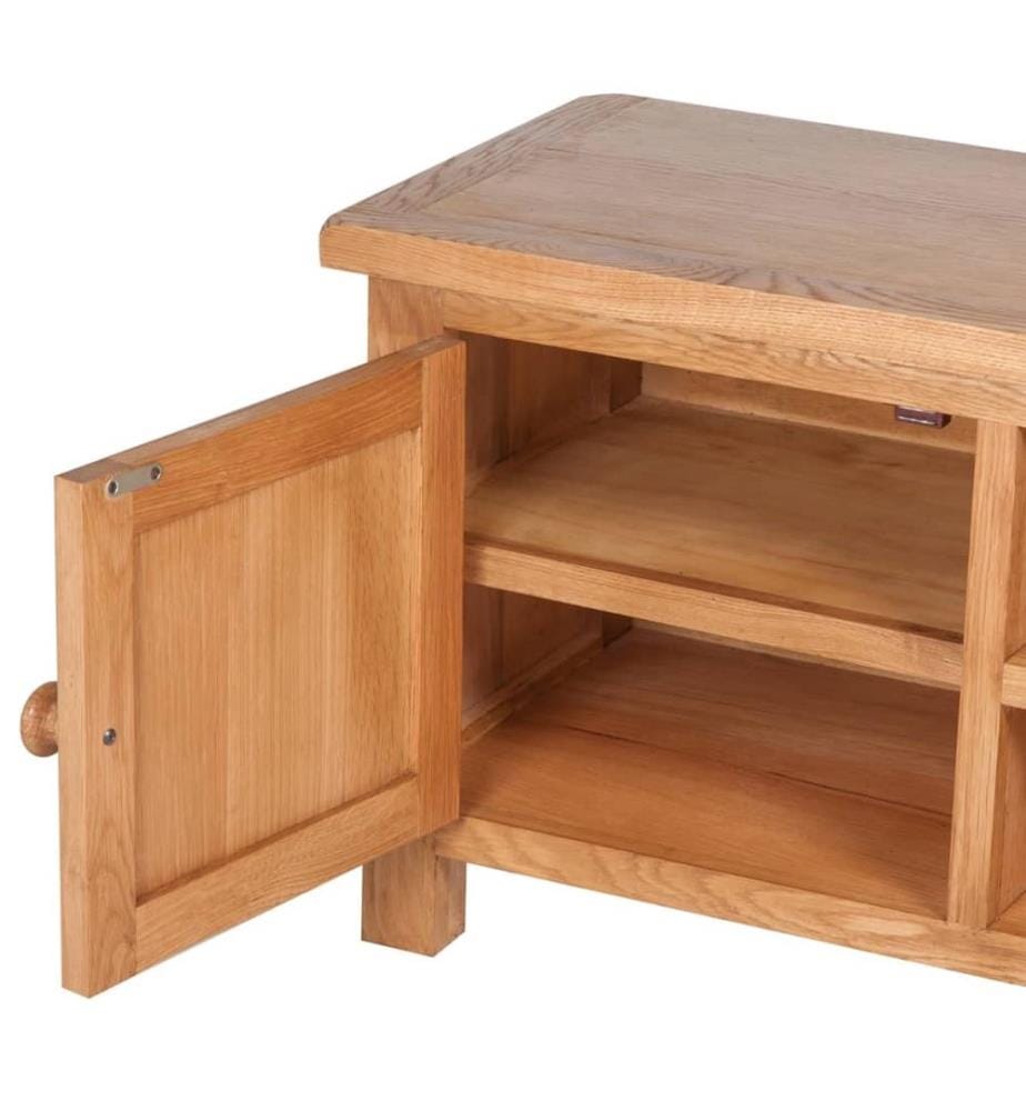 TV-Schrank 103x36x46 cm Massivholz Eiche