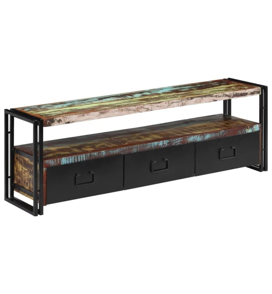 TV-Schrank Altholz Massiv 120x30x40 cm