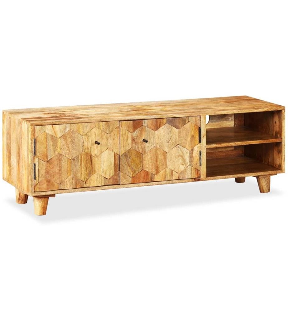 TV-Schrank Massivholz Mango 118x35x40 cm