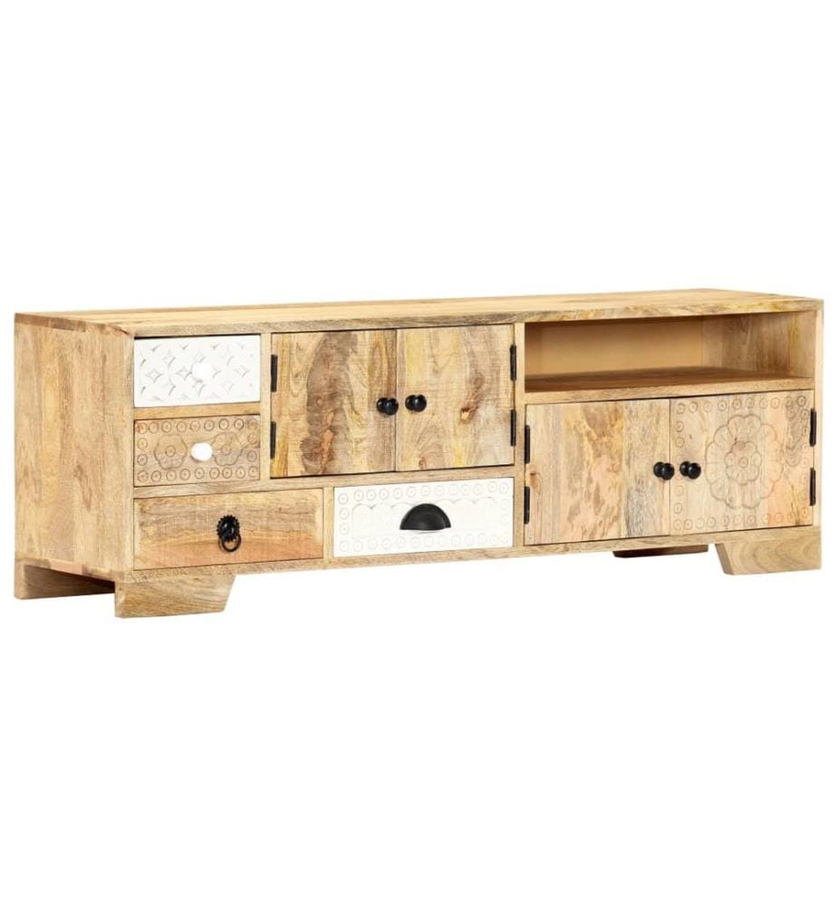 TV-Schrank 120x30x40 cm Massivholz Mango