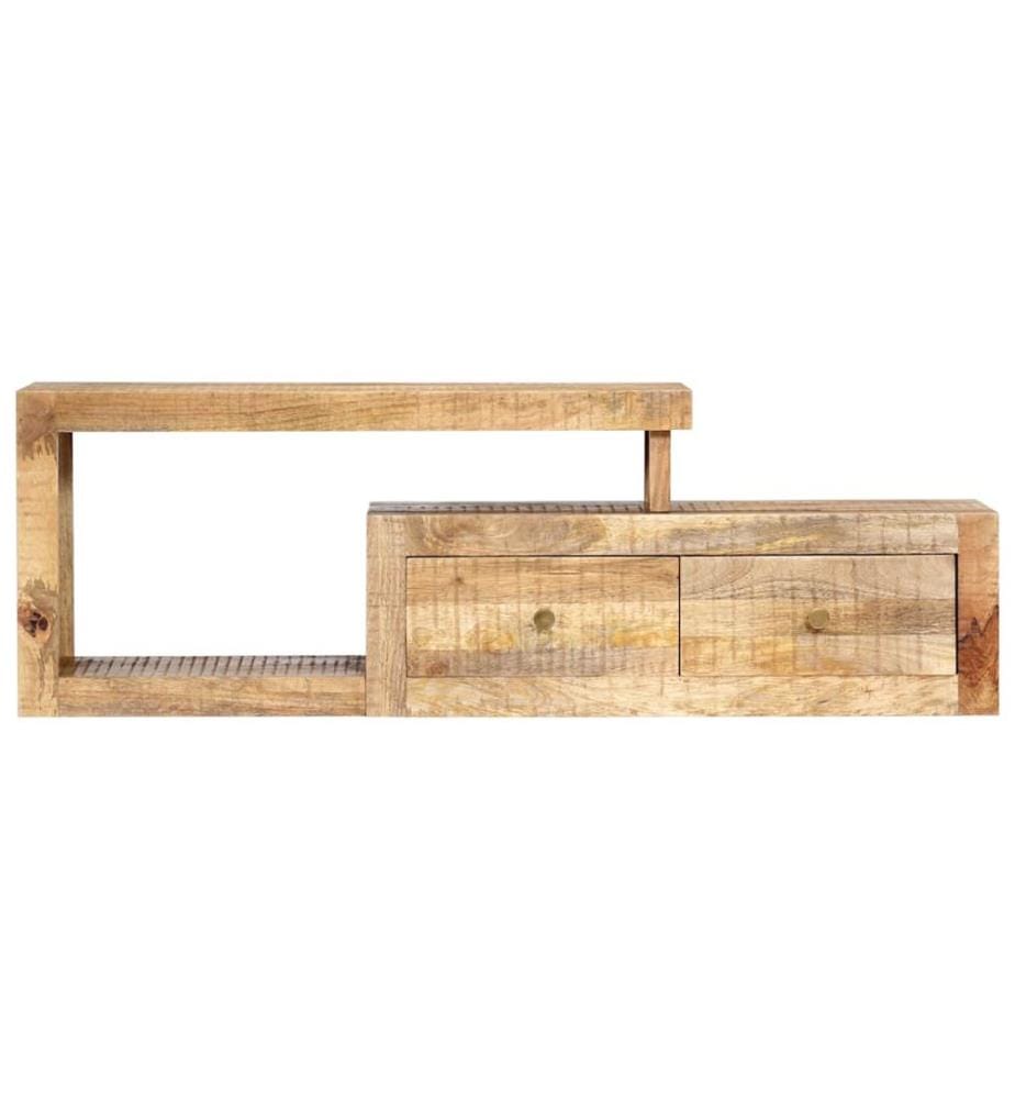 Meuble TV 120x30x40 cm Bois massif de manguier