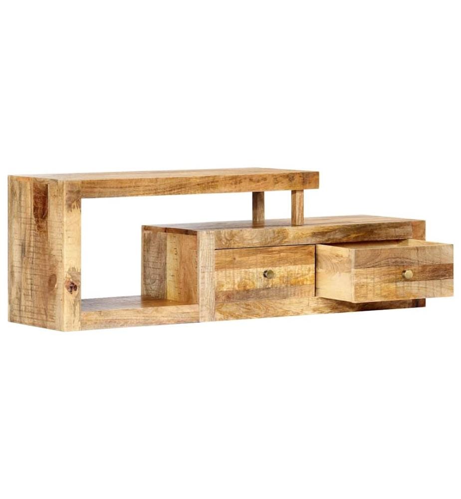 Meuble TV 120x30x40 cm Bois massif de manguier