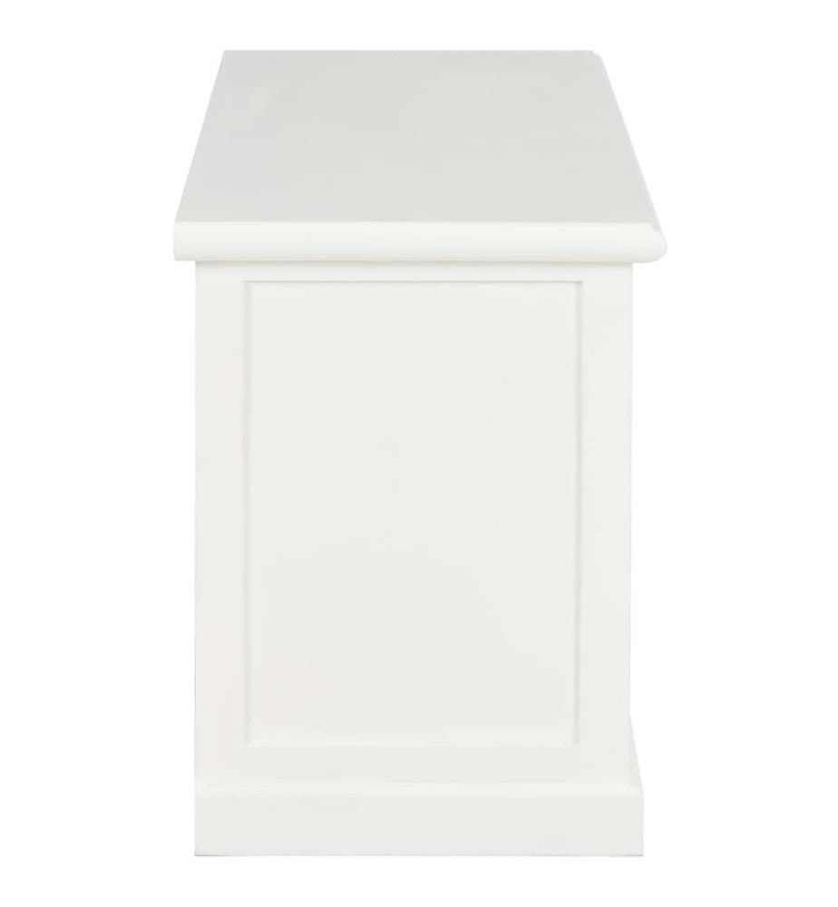 Meuble TV Blanc 90x30x40 cm Bois